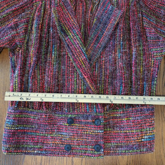 A.J. MITCHELL long sleeve tweed long sleeve Vintage Blazer/Jacket size 8 - Picture 9 of 11